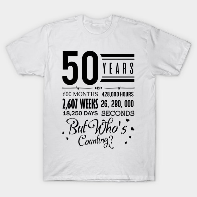 '50th Wedding Anniversary' Sweet Wedding Gift T-Shirt by ourwackyhome